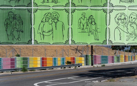 sonia romero el sereno sarape for the alhambra art wall project