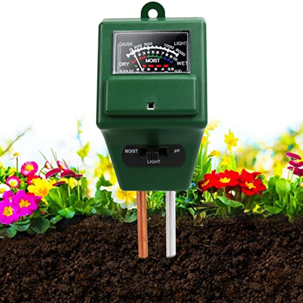 MS03 3-in-1 Soil Moisture/Light/pH Tester Gardening Tool Kits for Plant Care Lawn Indoor & Outdoor Use Great for Garden Farm Sonkir Soil pH Tester Black