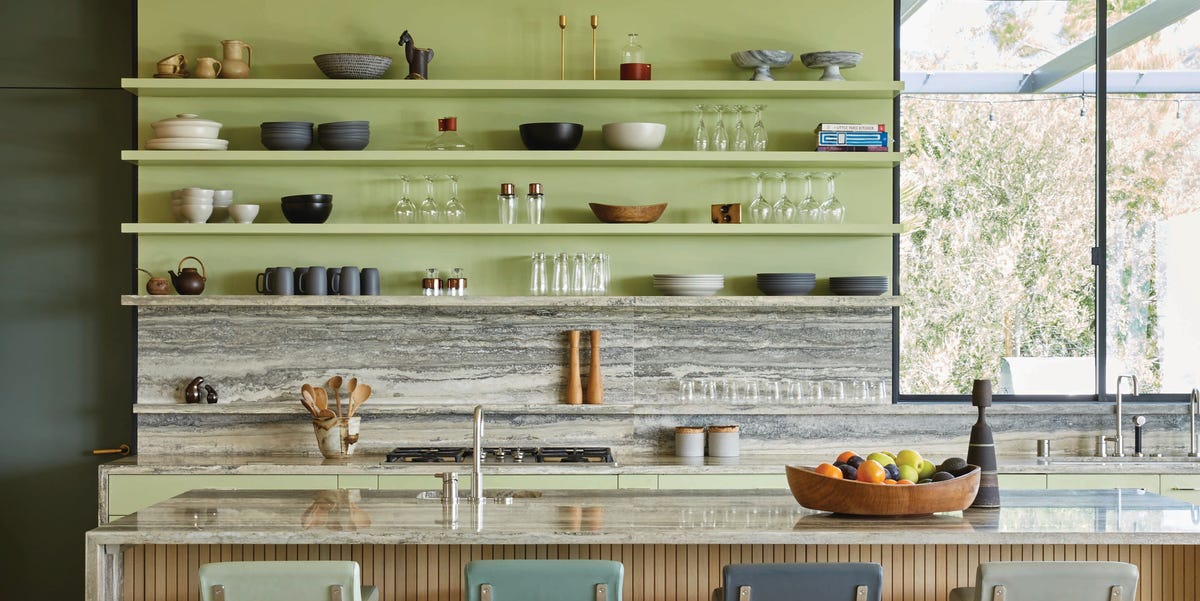 20 Kitchen Open Shelf Ideas - How to Use Open Shelving in Kitchens