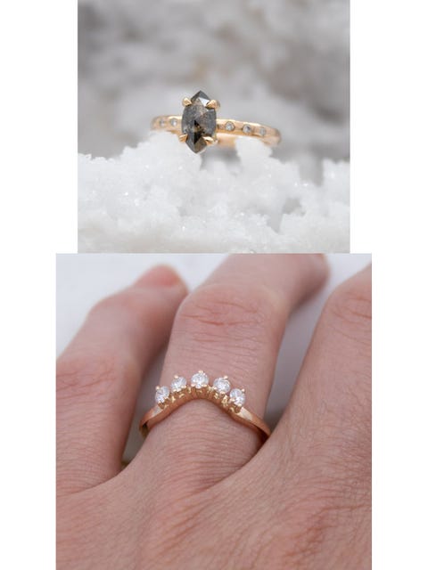 best etsy engagement wedding rings