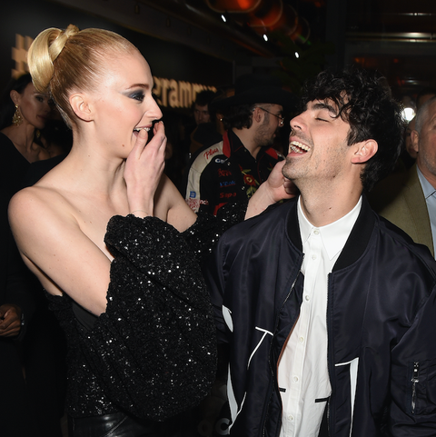 પાર્ટી Sophie Turner (L) and Joe Jonas during Republic Records Grammy after party
