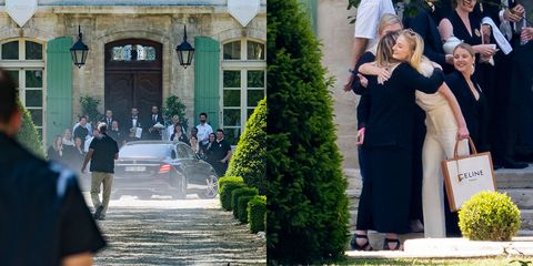 Sophie Turner arriving at wedding venue