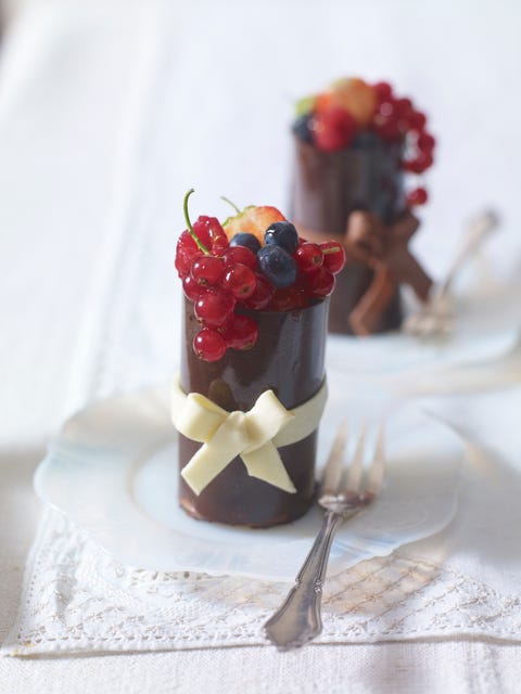 Sorbete de grosellas y chocolate Sorbete de grosellas y chocolate