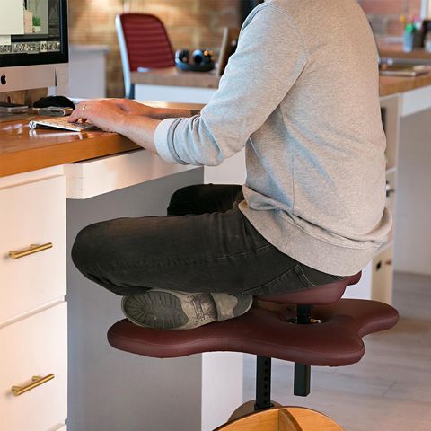 You Can Get An Office Chair That Lets You Sit Cross Legged At Your