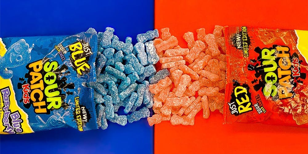 Sour Patch Kids Now Come in Just Blue and Just Red Bags - 2019 7-Eleven