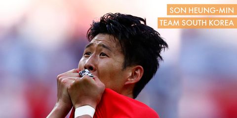 South Korea's forward Son Heung-min at 2018 World Cup