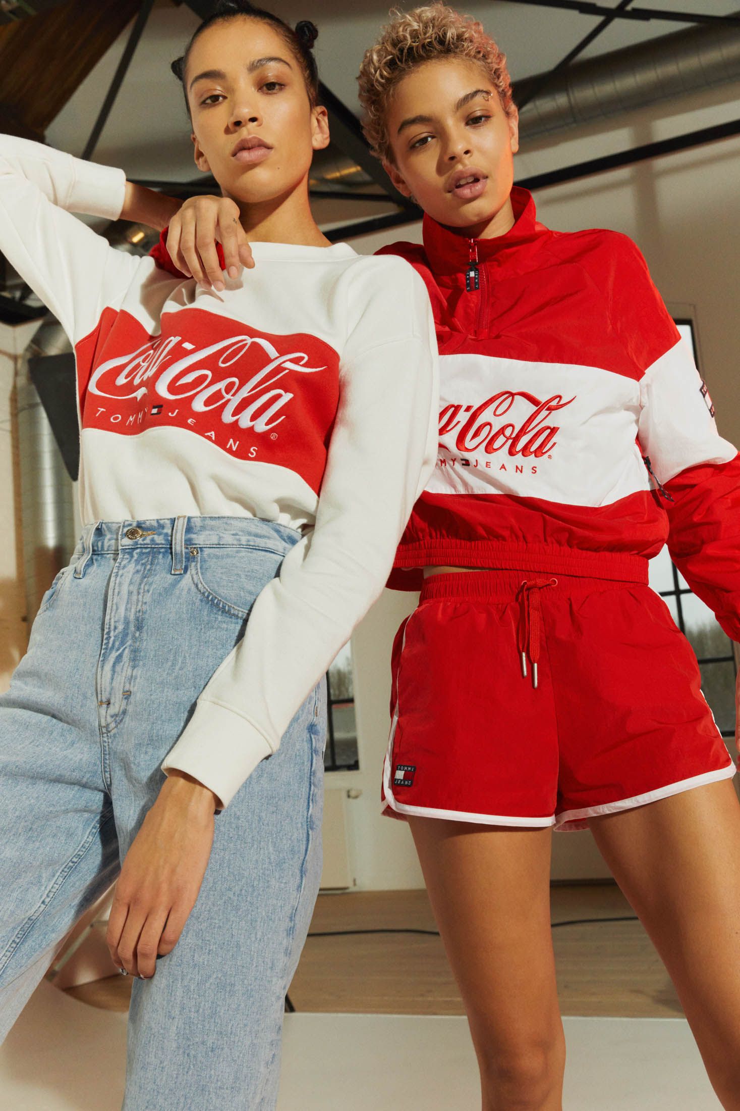 tommy jeans coca cola jumper