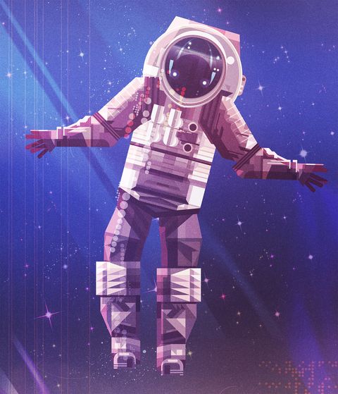 Astronaut, Space, Cool, Purple, Design, Performance, Fun, Illustration, Graphic design, Outer space, 