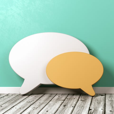 Speech Bubble Shapes Against Wall with Copyspace Speech Bubble Shapes Against Wall with Copyspace