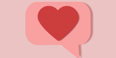 Speech bubble with heart icon vector