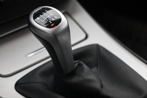 6 speed gearstick of a car