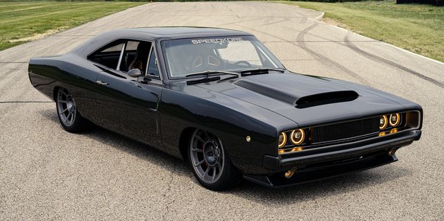 speedkore hellucination 1968 dodge charger coupe black
