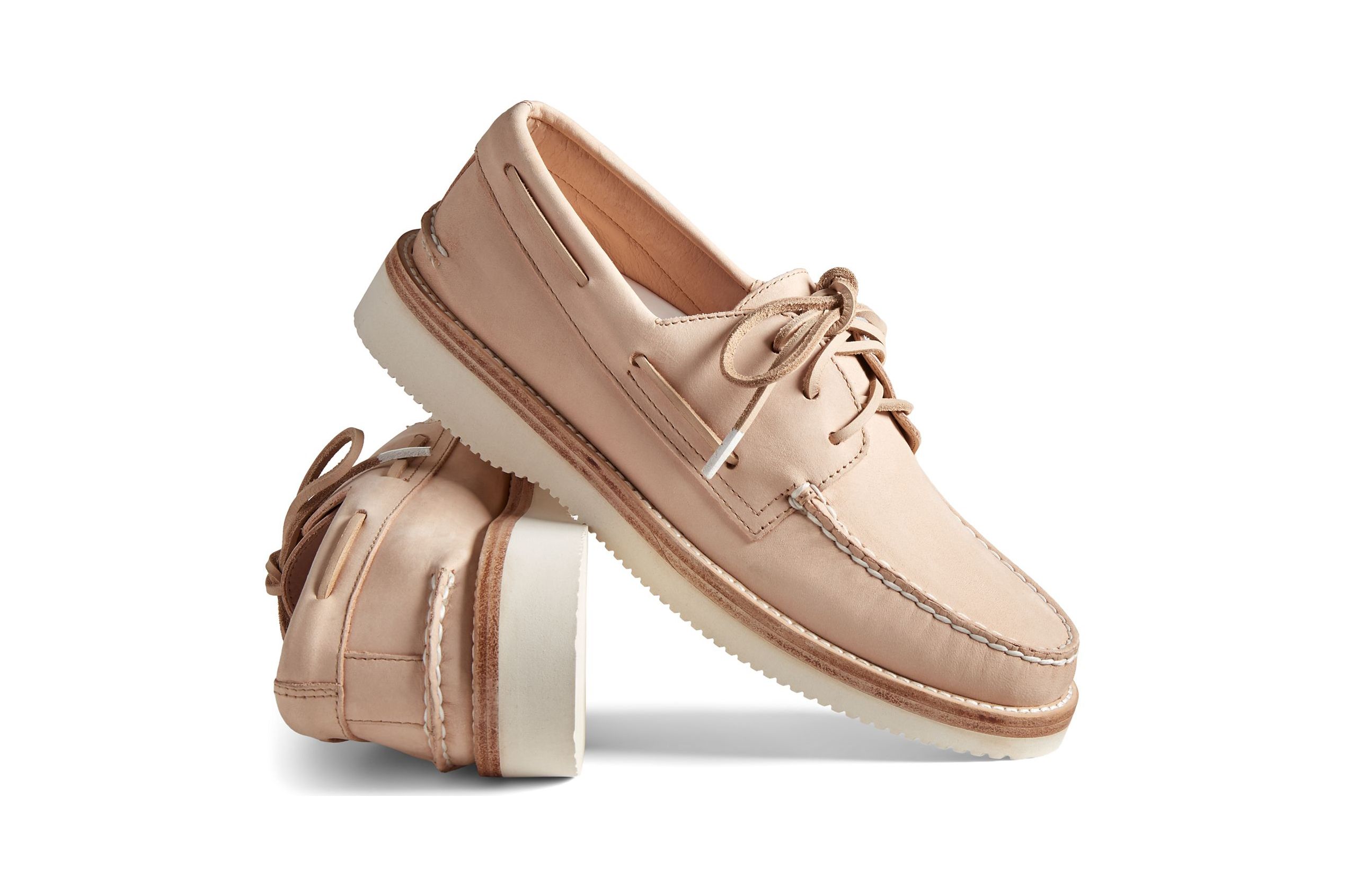 tan boat shoes