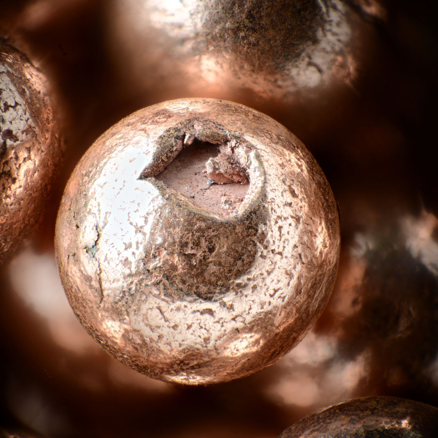Scientists May Have Stollen Metallic Spherules Found on the Ocean Floor.