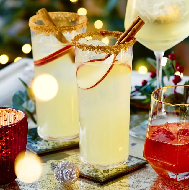 best christmas cocktail recipes spiced apple ginger