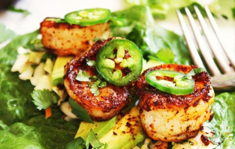 Spicy Shrimp And Avocado Lettuce Wraps Spicy Shrimp And Avocado Lettuce Wraps