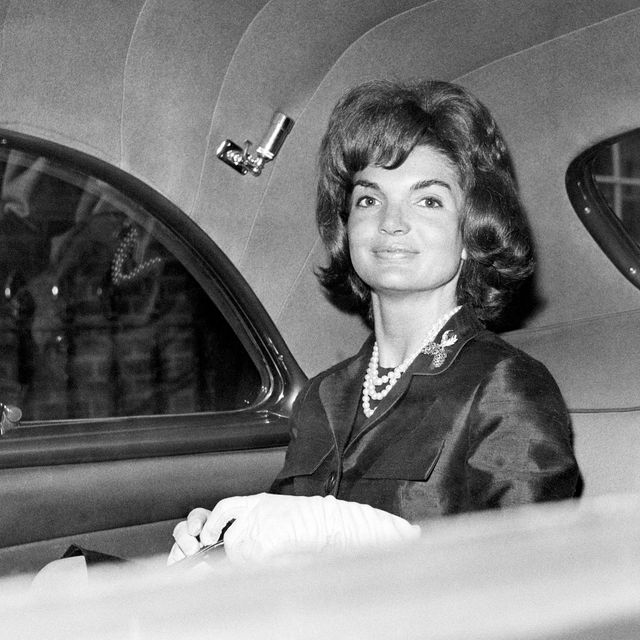 second day of the visit of american president john f kennedy and his wife jackie to london, england the first lady jacqueline kennedy leaving the london residence of her sister for buckingham palace 5th june 1961 photo by daily heraldmirrorpixmirrorpix via getty images