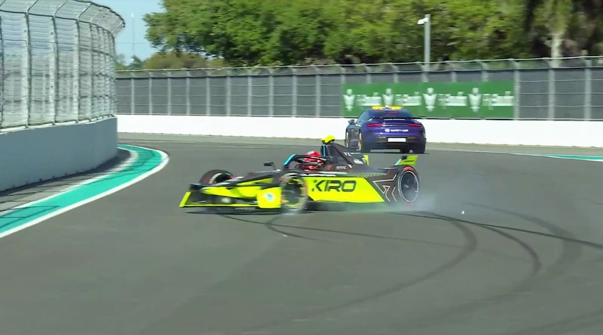 YouTube Star MrBeast Crashes Formula E Race Car on His Second Lap