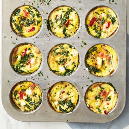 best keto breakfasts spinach and goat cheese egg muffins