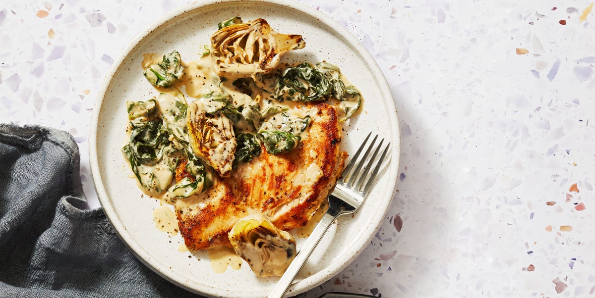 Best Spinach Artichoke Chicken Recipe - How To Make Spinach Artichoke