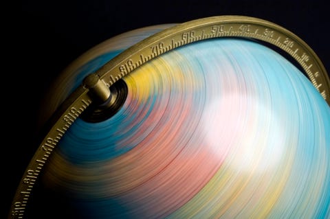 Spinning Globe spinning globe