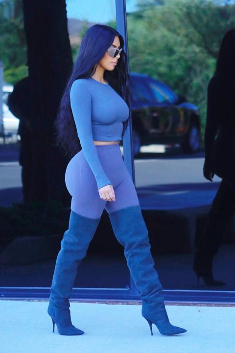 Kim Kardashian West is Modeling Yeezy on the Street Again