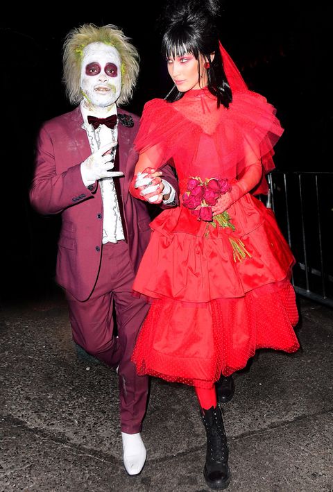 Bella Hadid and The Weeknd Look Loved Up at Heidi Klum's Halloween Bash in NYC