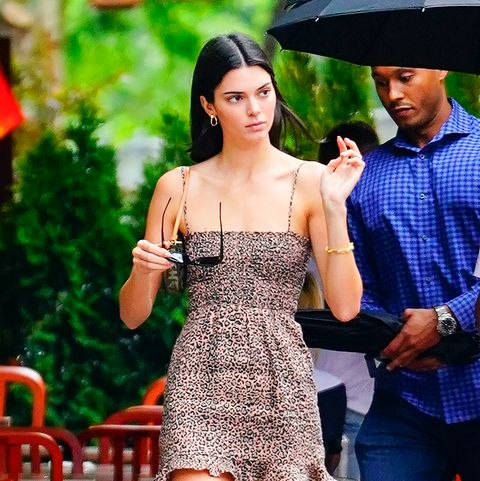 Kendall Jenner Wears Reformation Mini Dress With Very Tall Boots Out in ...