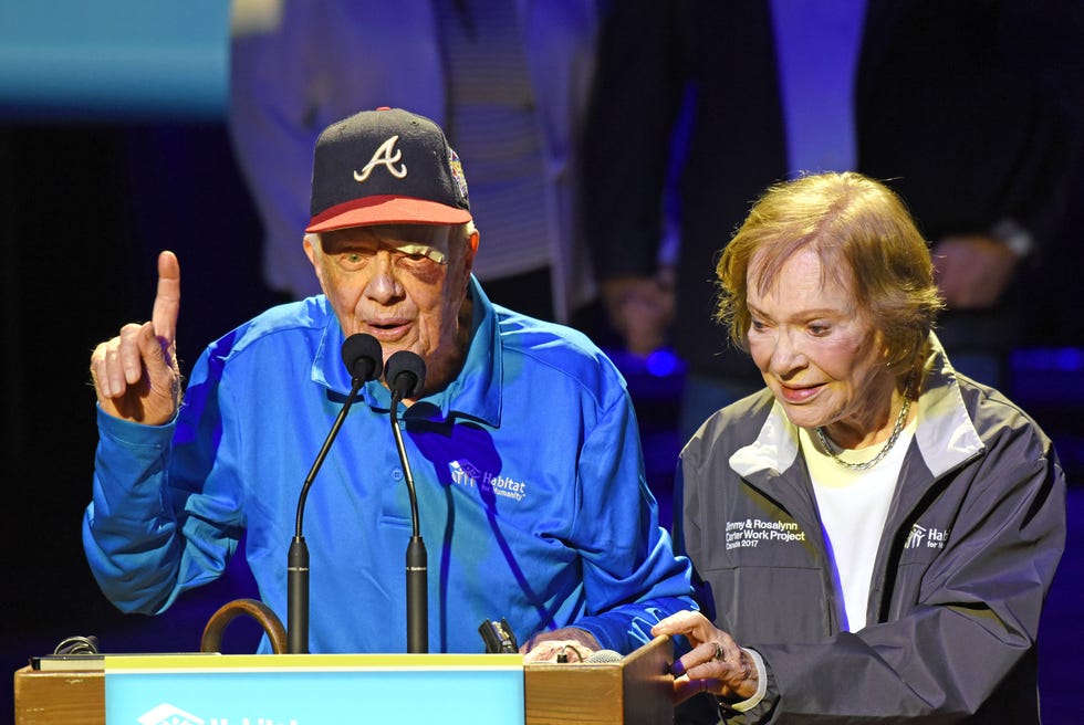 Jimmy Carter Attends Habitat for Humanity Event With Black Eye From Fall