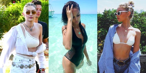 How to Accessorize Your Swimwear - Celebrity Swim Style