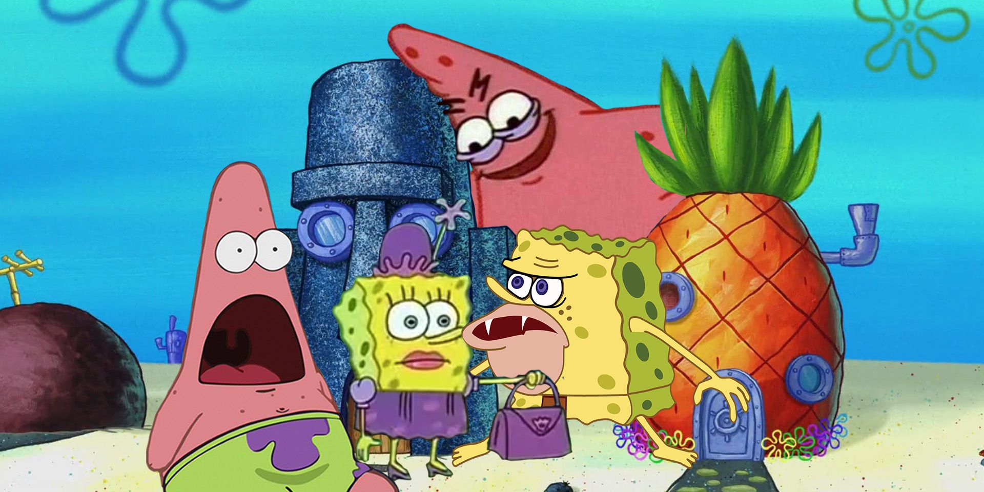 What Did You Just Say Punk Big Meaty Format Spongebob Meme On