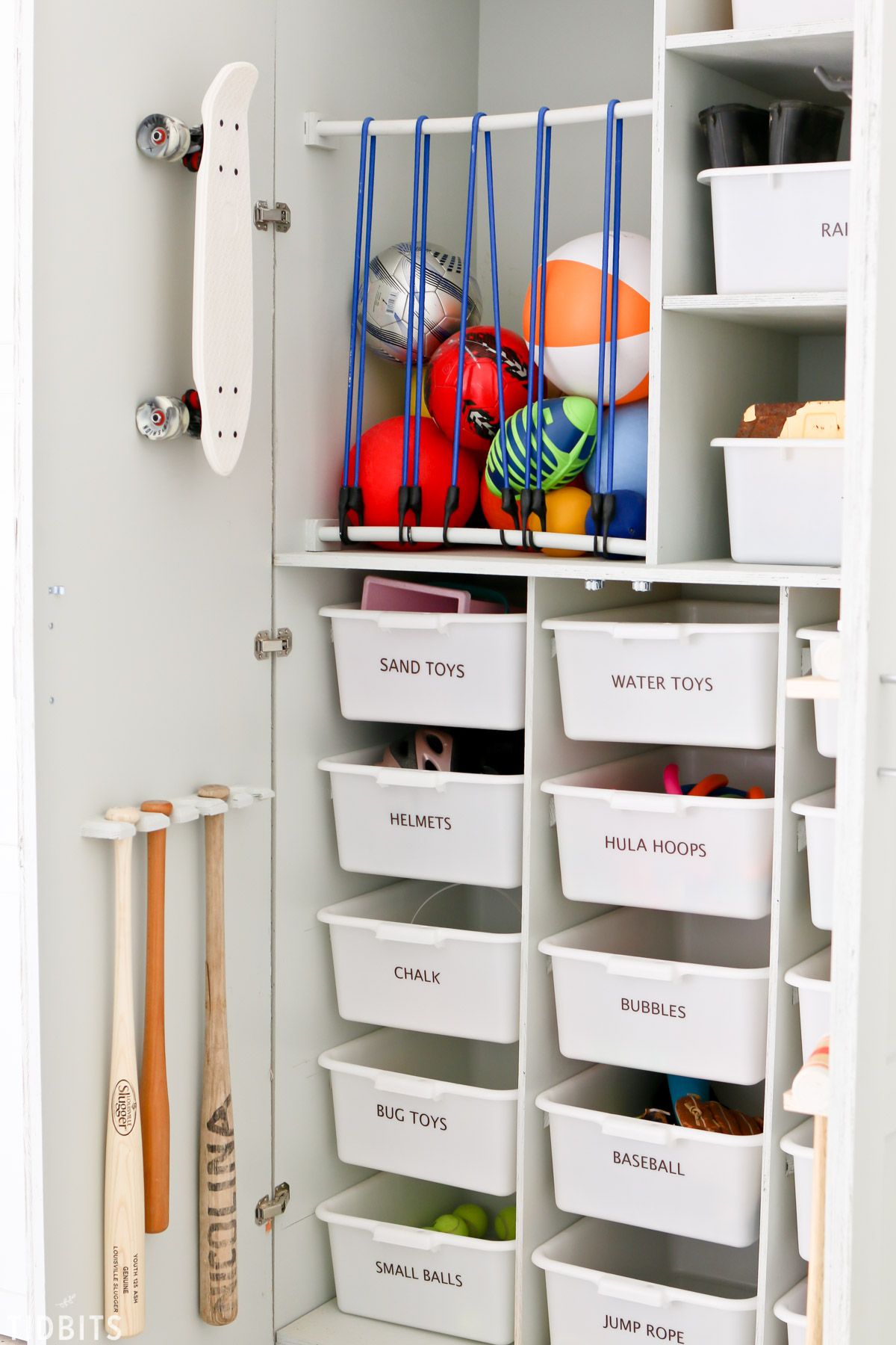 bookshelf with toy storage