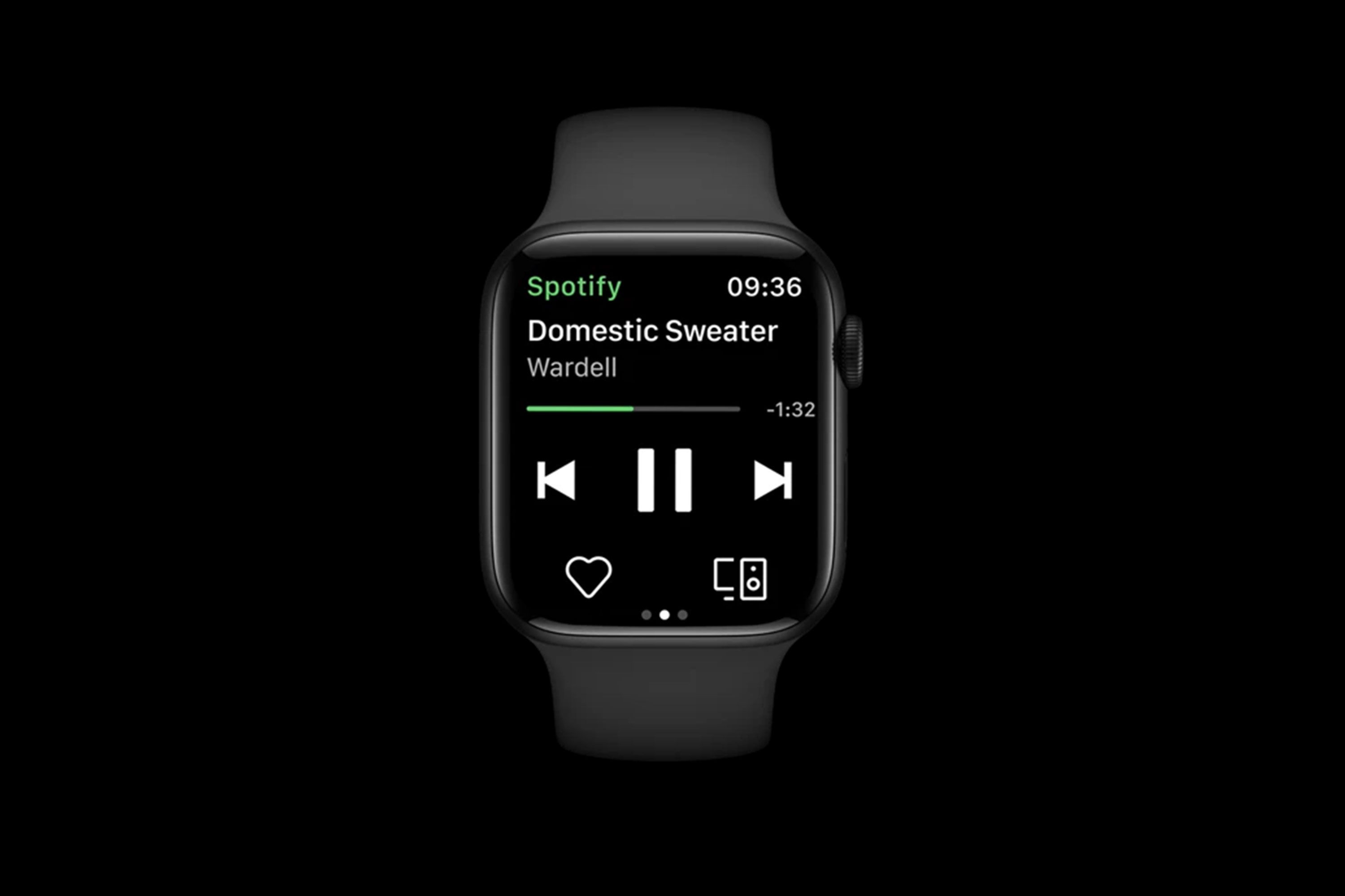 apple watch series 1 spotify