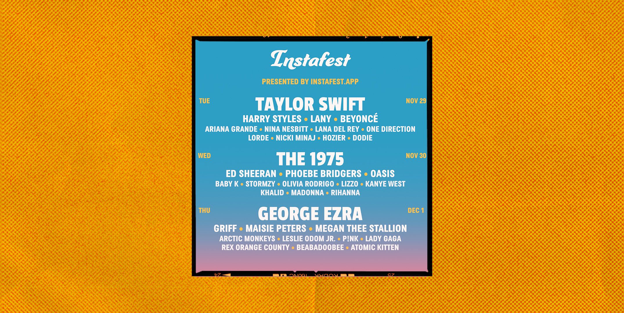 Spotify Instafest: to create your Spotify Instafest lineup