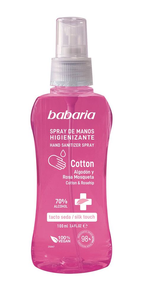 spray de manos hidroalcohólico cotton de babaria