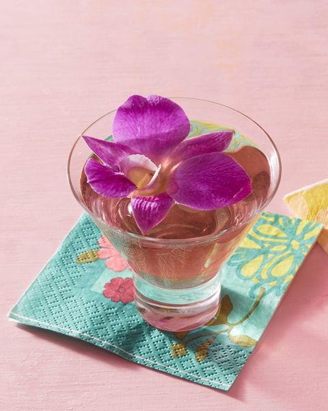 butterfly martini with orchid