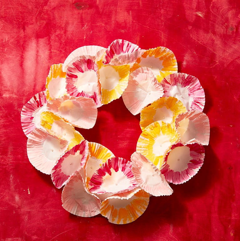 15 Best Spring Wreaths 13 spring easter wreaths painted cupcake liner wreath