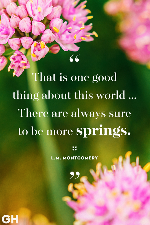 Spring Quotes L.M. Montgomery More Springs
