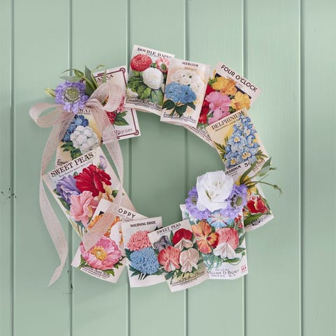 Spring Wreath - Seed Packet Wreath Spring Wreath - Seed Packet Wreath