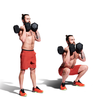 dumbbell front squat