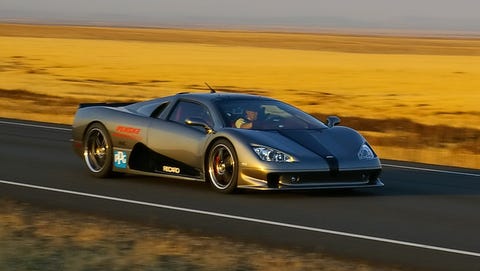 ssc ultimate aero récord de velocidad