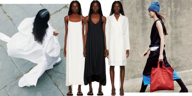 a series of models wearing clothing by the row in a news post about the row capsule at ssense