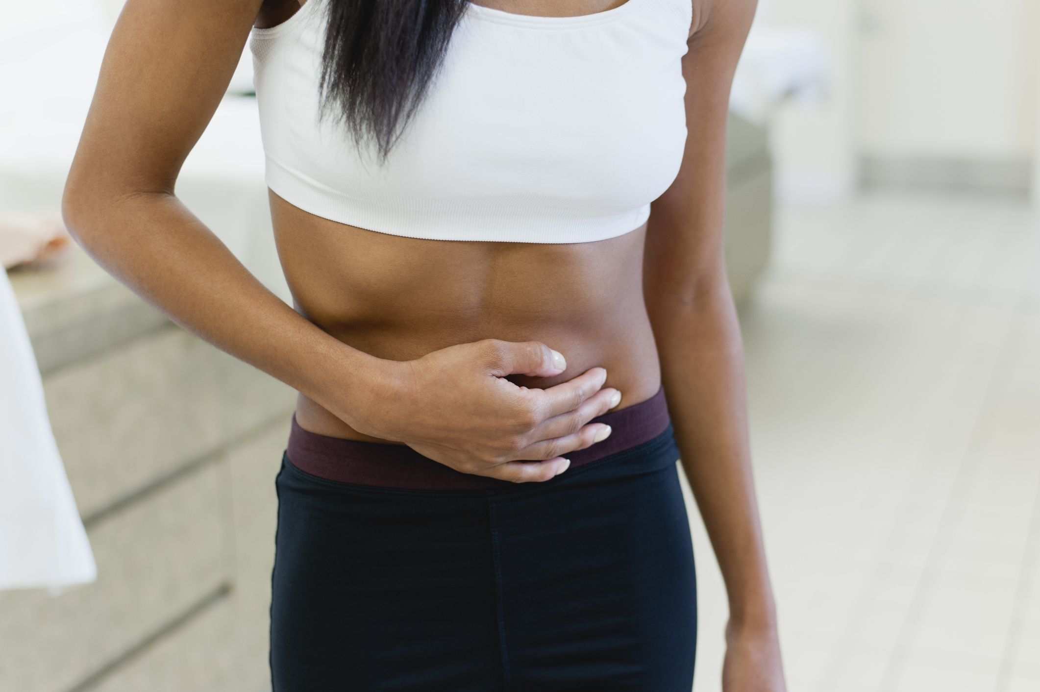 stomach pain and bloating above belly button