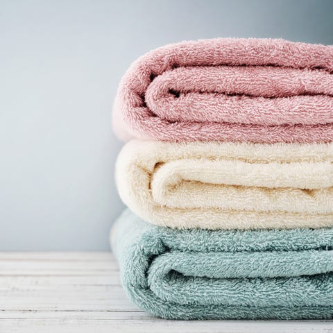 Stack of bath towels Stack of bath towels