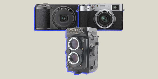 collage of three cameras