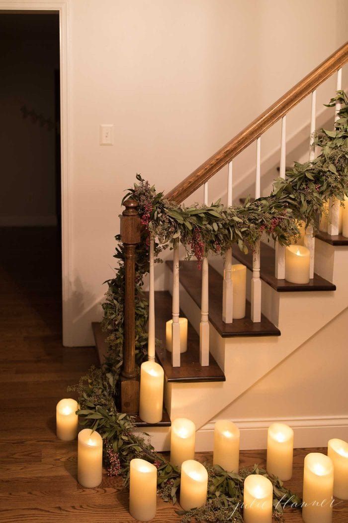 22 Best Staircase Christmas Decorations Holiday Stair Decor Ideas