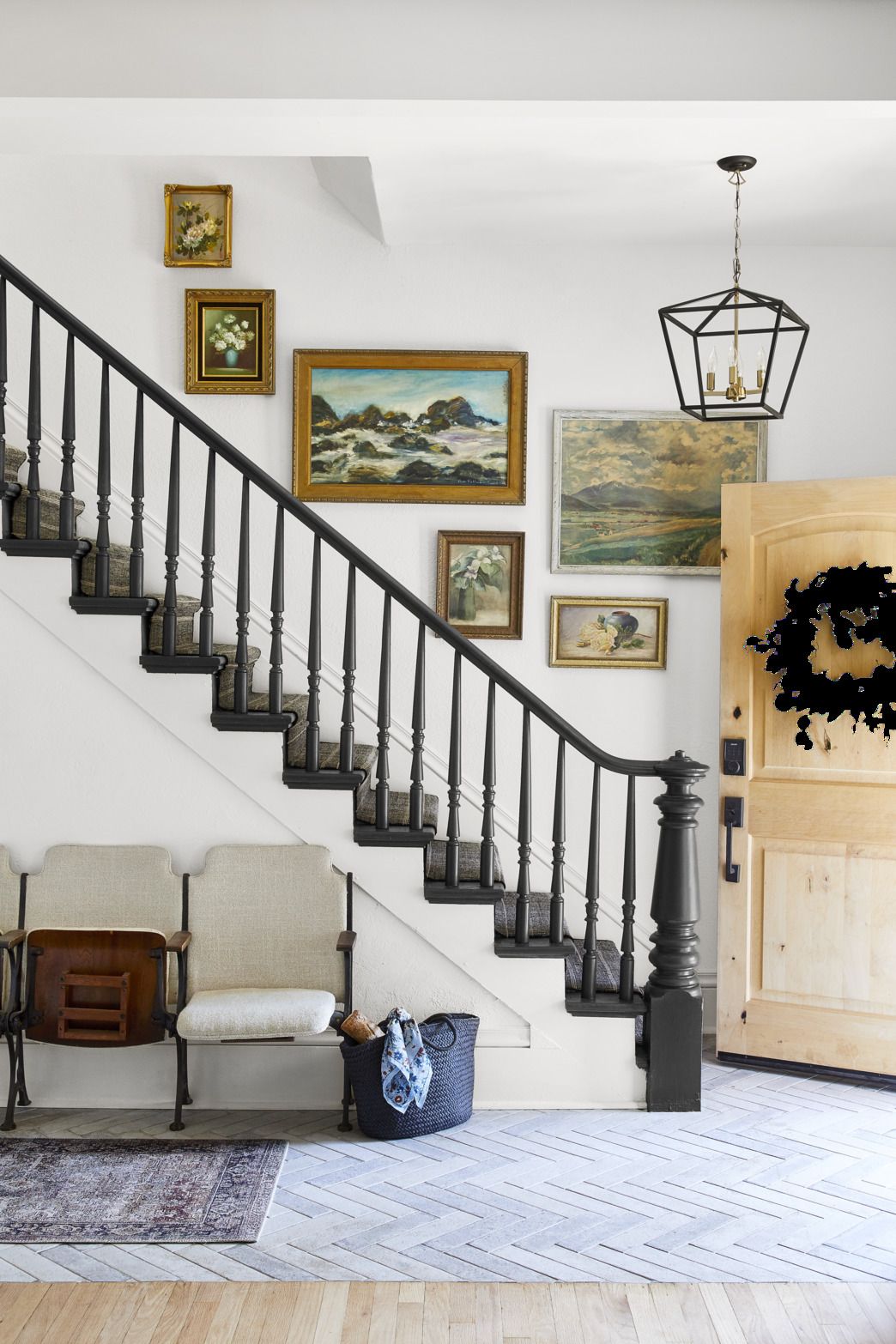 55 Best Staircase Ideas Top Ways To Decorate A Stairway   Staircase Ideas Black 1582057878 