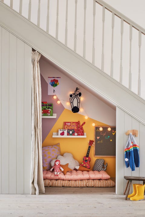 how to create an under the stairs haven for the kids