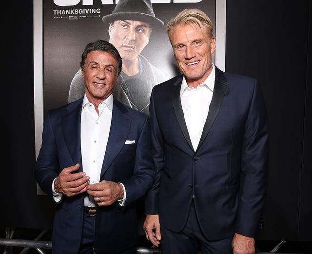 Sylvester Stallone and Dolph Lundgren for the premiere of Creed sylvester stallone and dolph lundgren for the premiere of creed