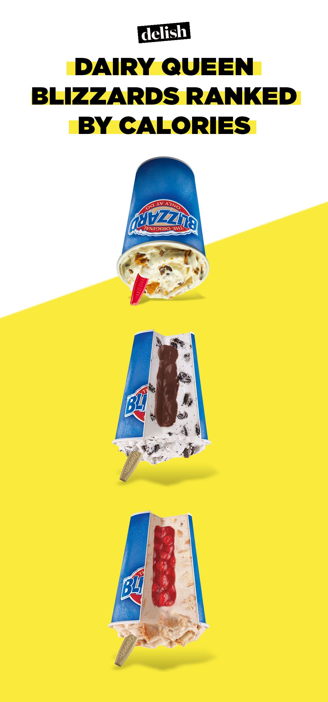 All Of Dairy Queen's Blizzards Ranked, By Calories - Delish.com